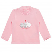 Ροζ βαμβακερή μπλούζα You Complete me Chicco 326683 