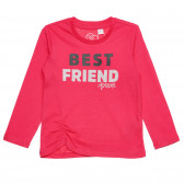 Βαμβακερή μπλούζα Chicco σε ροζ χρώμα με την επιγραφή BEST FRIEND Chicco 326714 