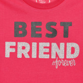 Βαμβακερή μπλούζα Chicco σε ροζ χρώμα με την επιγραφή BEST FRIEND Chicco 326715 2