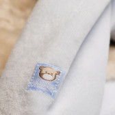 Μακρυμάνικο βαμβακερό φορμάκι με κουκούλα αρκούδα για μωρά, μπλε Chicco 32774 4