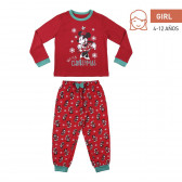 Κόκκινες βαμβακερές πιτζάμες με στάμπα Minnie Mouse. Minnie Mouse 327972 