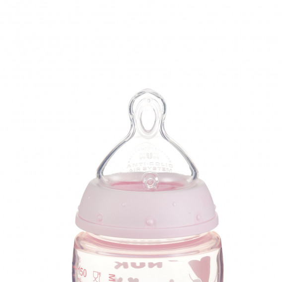 Μπιμπερό πολυπροπυλενίου First Choice, με πιπίλα αργής ροής και έλεγχο θερμοκρασίας για μωρό 0-6 μηνών, 150 ml.  NUK 328251 3
