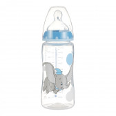 Μπιμπερό πολυπροπυλένιου First Choice, Termo Control DUMBO με πιπίλα μεσαίας ροής για μωρό 6-18 μηνών, 300 ml.  NUK 328268 