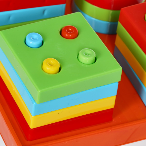 Εκπαιδευτικό παιδικό σπίτι με γεωμετρικές φιγούρες Furkan toys 328383 2