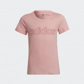 Ροζ μπλουζάκι με το λογότυπο της εταιρίας Adidas 329152 