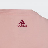 Ροζ μπλουζάκι με το λογότυπο της εταιρίας Adidas 329153 2