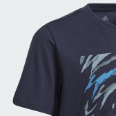 Μπλε ναυτικό μπλουζάκι με στάμπα Adidas 329157 2