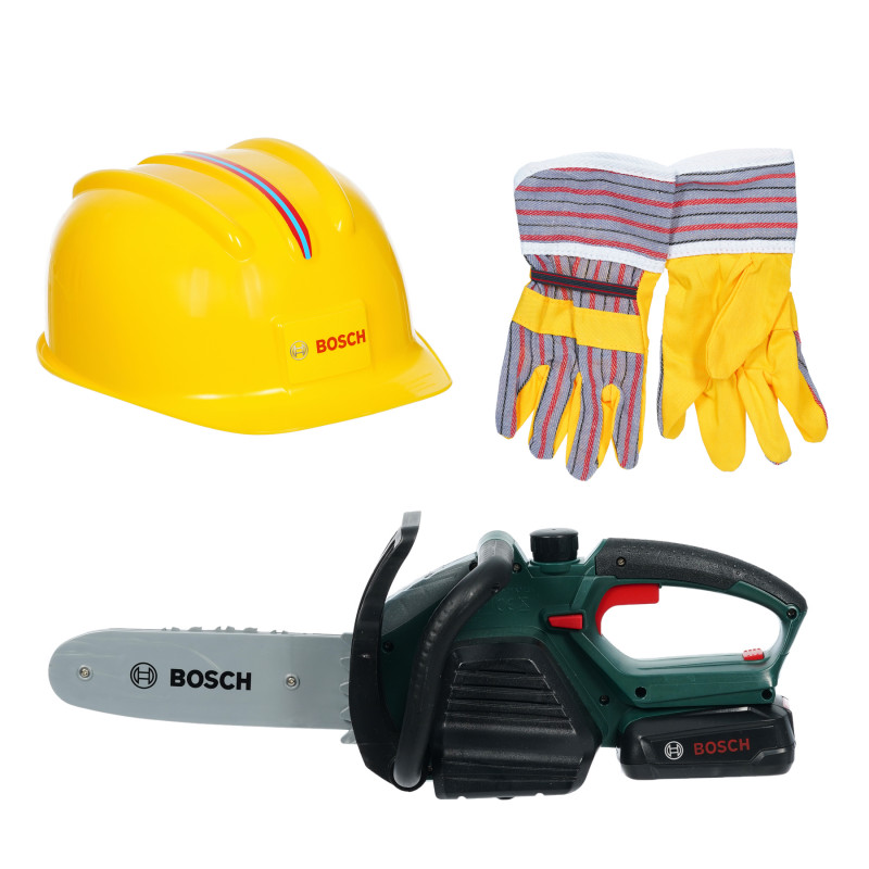 Σετ εργασίας Bosch: αλυσοπρίονο + κράνος + γάντια  329314