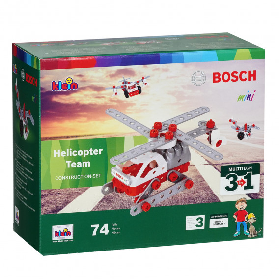Παιδικό κιτ συναρμολόγησης, Ελικόπτερο, Bosch 3 σε 1 BOSCH 329433 10