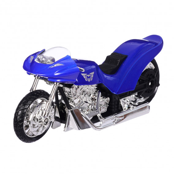 Μοτοσικλέτα 1:18, μπλε Motormax 329573 