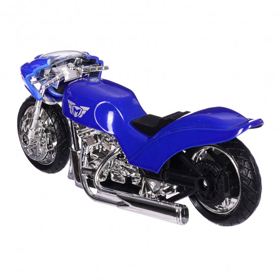 Μοτοσικλέτα 1:18, μπλε Motormax 329574 2