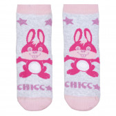 Ροζ κάλτσες με λαγουδάκι Chicco 329744 