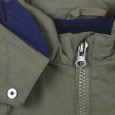 Πράσινο λεπτό μπουφάν με τέσσερις τσέπες και κουκούλα με γράμματα Chicco 330126 2