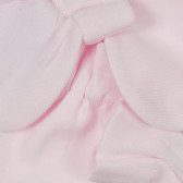 Ροζ βαμβακερά βρεφικά γάντια  Chicco 331192 2