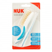 Φυσική ασφαλής βούρτσα μαλλιών και χτένα μαλλιών σε μπλε χρώμα  NUK 331377 