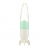 Μπουκάλι σιλικόνης με κουτάλι, Rocket 90 ml., Πράσινο χρώμα Kikkaboo 331422 