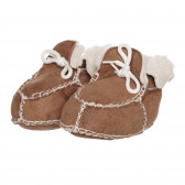 Καφέ παντόφλες για μωρά Playshoes 331805 
