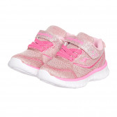 Ροζ γυαλιστερά αθλητικά παπούτσια με το λογότυπο της μάρκας Kangaroos 331843 