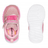 Ροζ γυαλιστερά αθλητικά παπούτσια με το λογότυπο της μάρκας Kangaroos 331844 3