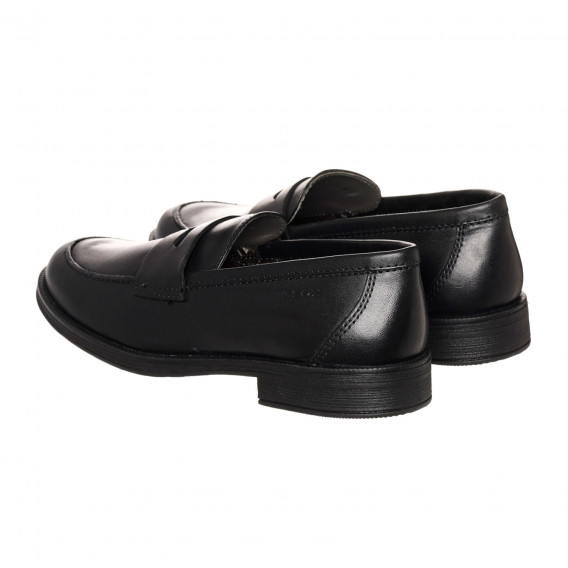 Μαύρα κομψά δερμάτινα παπούτσια Geox 331883 2