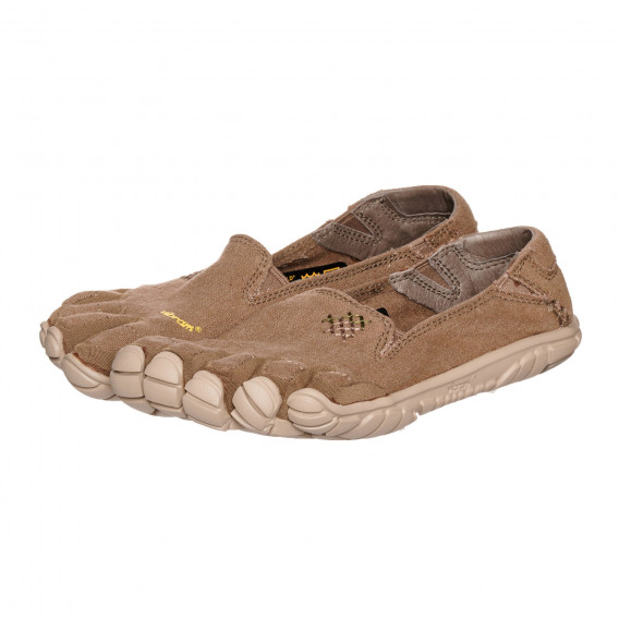Καφέ υφασμάτινα παπούτσια aqua με μύτες Vibram 331978 