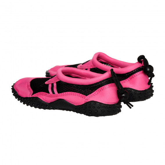 Ροζ παπούτσια aqua με μαύρες πινελιές Playshoes 332072 2