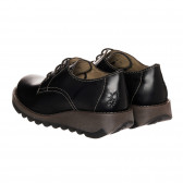 Μαύρα δερμάτινα παπούτσια με κορδόνια Fly London 332193 2