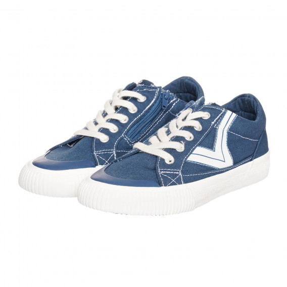 Μπλε αθλητικά παπούτσια με λευκές λεπτομέρειες VICTORIA 332299 