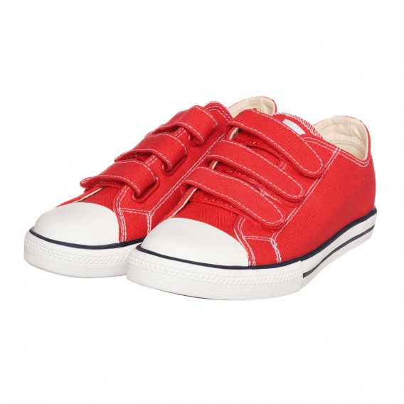 Κόκκινα αθλητικά παπούτσια με velcro VICTORIA 332425 