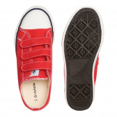 Κόκκινα αθλητικά παπούτσια με velcro VICTORIA 332427 3