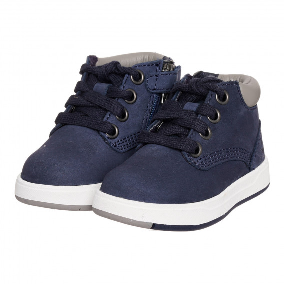 Παπούτσια από γνήσιο δέρμα μπλε χρώματος Timberland 332518 