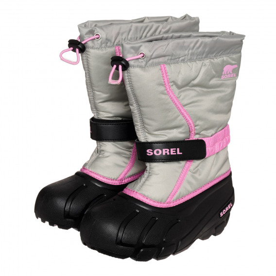 Γκρι μπότες με ροζ λεπτομέρειες Sorel 332525 