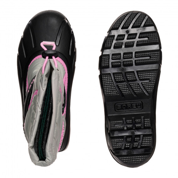 Γκρι μπότες με ροζ λεπτομέρειες Sorel 332526 3