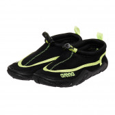 Μαύρα παπούτσια νερού με πράσινες λεπτομέρειες Arena 332590 