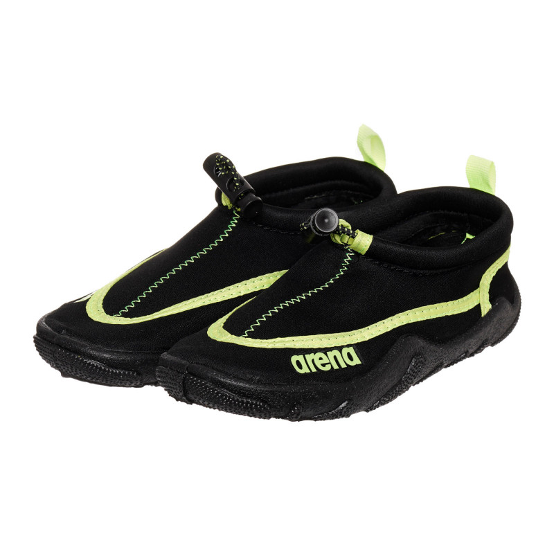 Μαύρα παπούτσια νερού με πράσινες λεπτομέρειες  332590