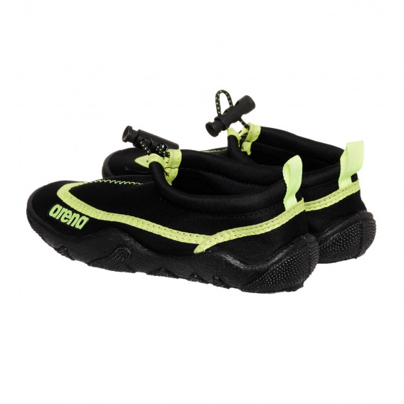 Μαύρα παπούτσια νερού με πράσινες λεπτομέρειες Arena 332592 2