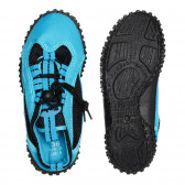 Μπλε παπούτσια νερού με μαύρες λεπτομέρειες Playshoes 332661 3
