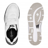 Λευκά αθλητικά παπούτσια με μαύρες λεπτομέρειες  Brutting 332680 3