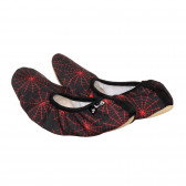 Μαύρα μαλακά παπούτσια με στάμπα κόκκινου ιστού αράχνης Lico 332692 2