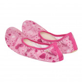 Ροζ μαλακά παπούτσια με στάμπα καρδιές Lico 332696 2