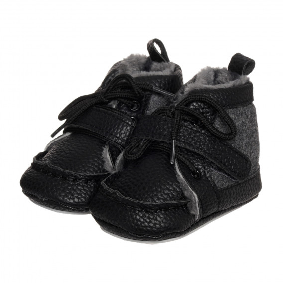 Μαύρες χειμερινές μπότες με γούνα Sterntaler 332766 