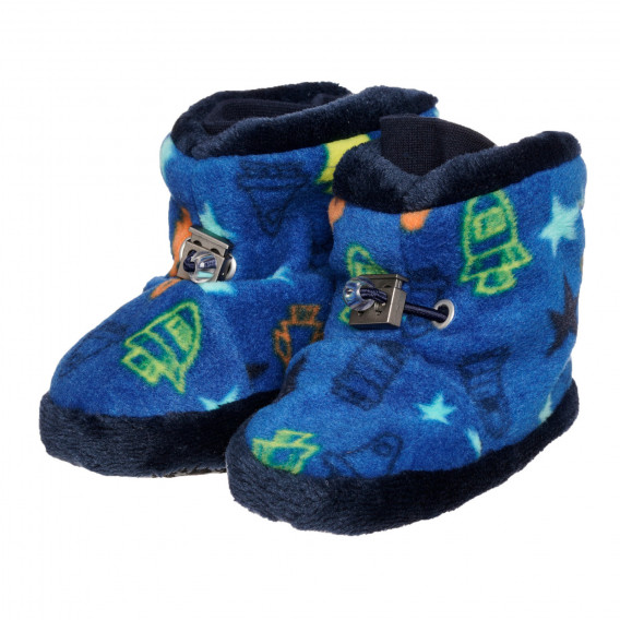 Μπλε μπότες με διαστημικές στάμπες Sterntaler 332781 