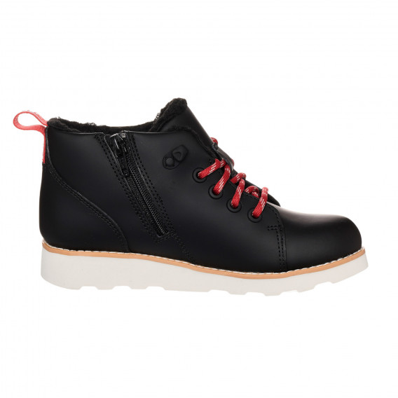 Μαύρες χειμερινές μπότες με κόκκινες λεπτομέρειες Clarks 332883 3