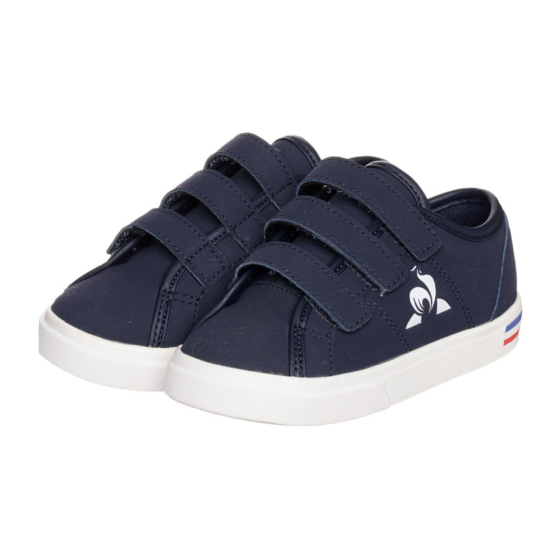 Μπλε navy αθλητικά παπούτσια με το λογότυπο της μάρκας  332985