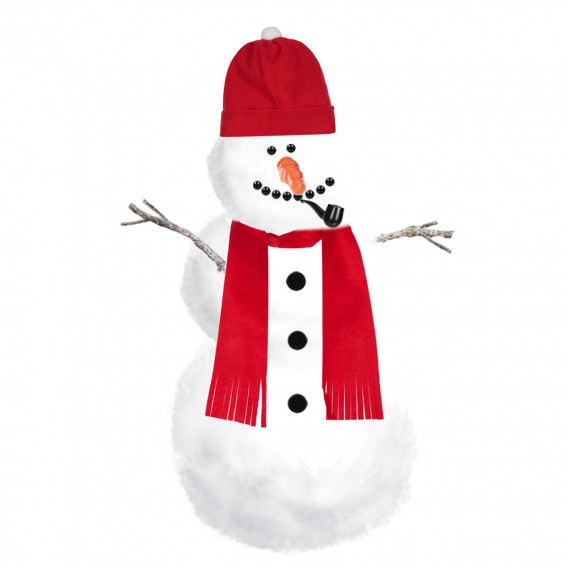 Σετ αξεσουάρ χιονάνθρωπου σε κόκκινο χρώμα GT 333045 2
