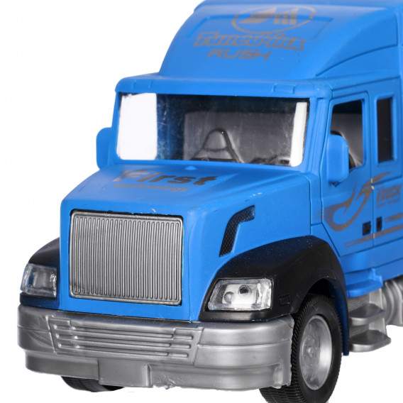 Μπλε φορτηγό μεταφοράς αυτοκινήτων με 3 αυτοκίνητα GOT 333247 5