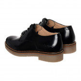 Μαύρα κομψά παπούτσια από γνήσιο δέρμα για αγόρι KICKERS 333781 2