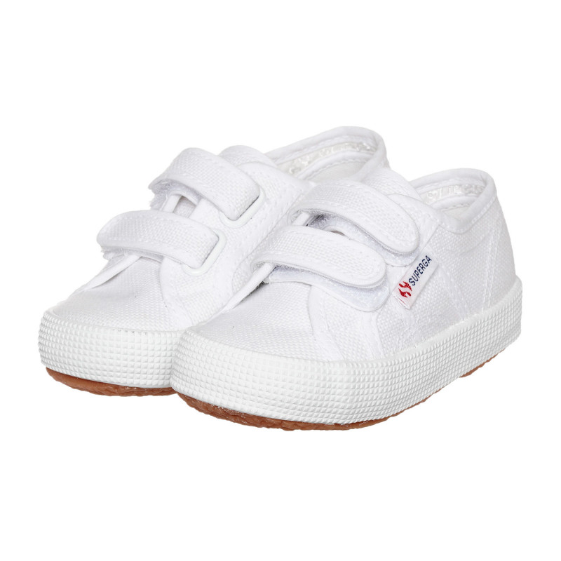 Λευκά υφασμάτινα αθλητικά παπούτσια  333983