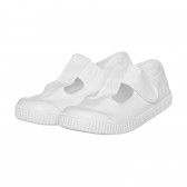 Λευκά αθλητικά παπούτσια με λουράκι velcro VICTORIA 334074 