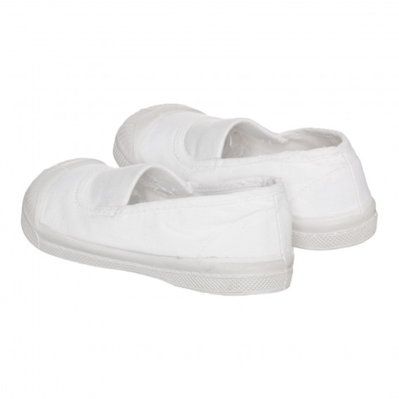 Λευκά αθλητικά παπούτσια χωρίς κορδόνια Bensimon 334120 2